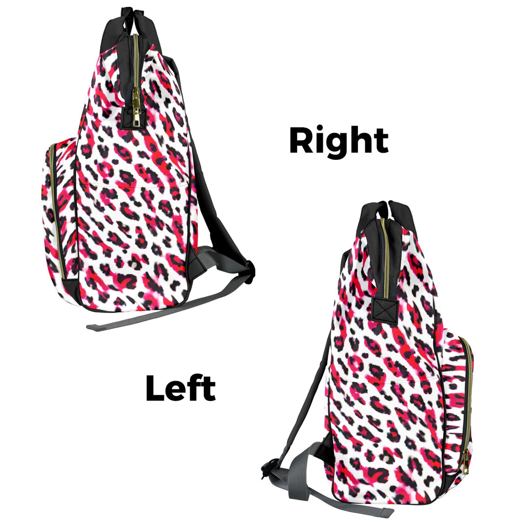 Red Leppard Print Diaper Bag