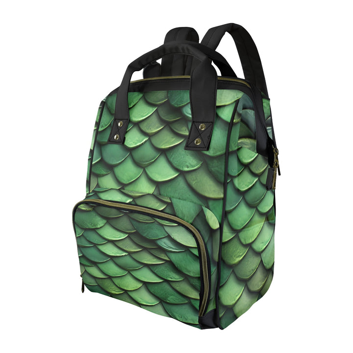 Green Dragon Scale Diaper Bag