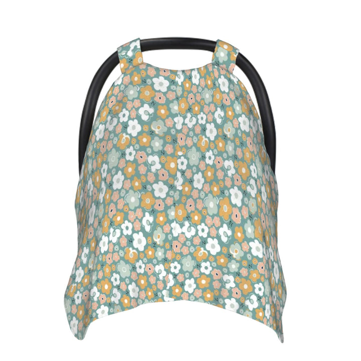 Green Boho Car Seat & Breastfeeding Cover