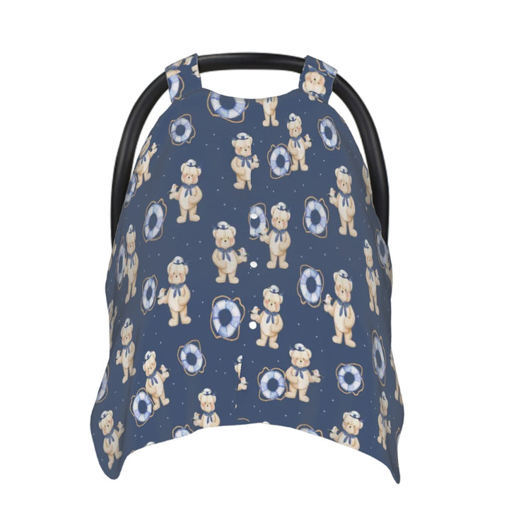 Teddy Bear Sailor Car Seat & Breastfeeding Cover