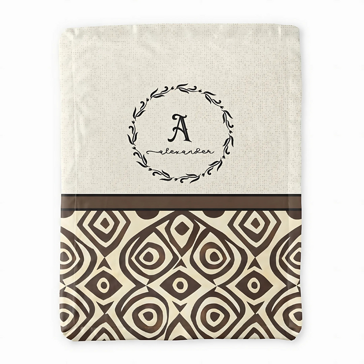 Tribal Monogram Blanket