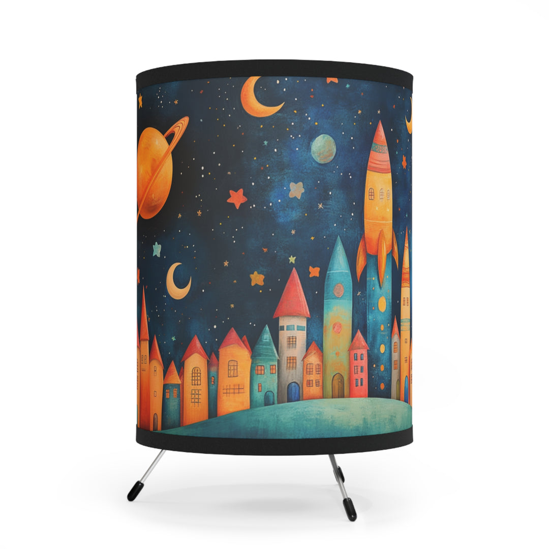 Whimsical City Tripod Lamp