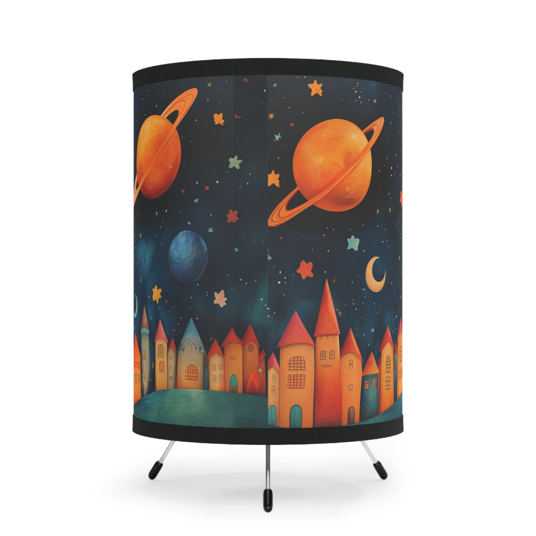 Whimsical City Tripod Lamp
