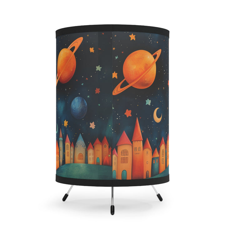 Whimsical City Tripod Lamp