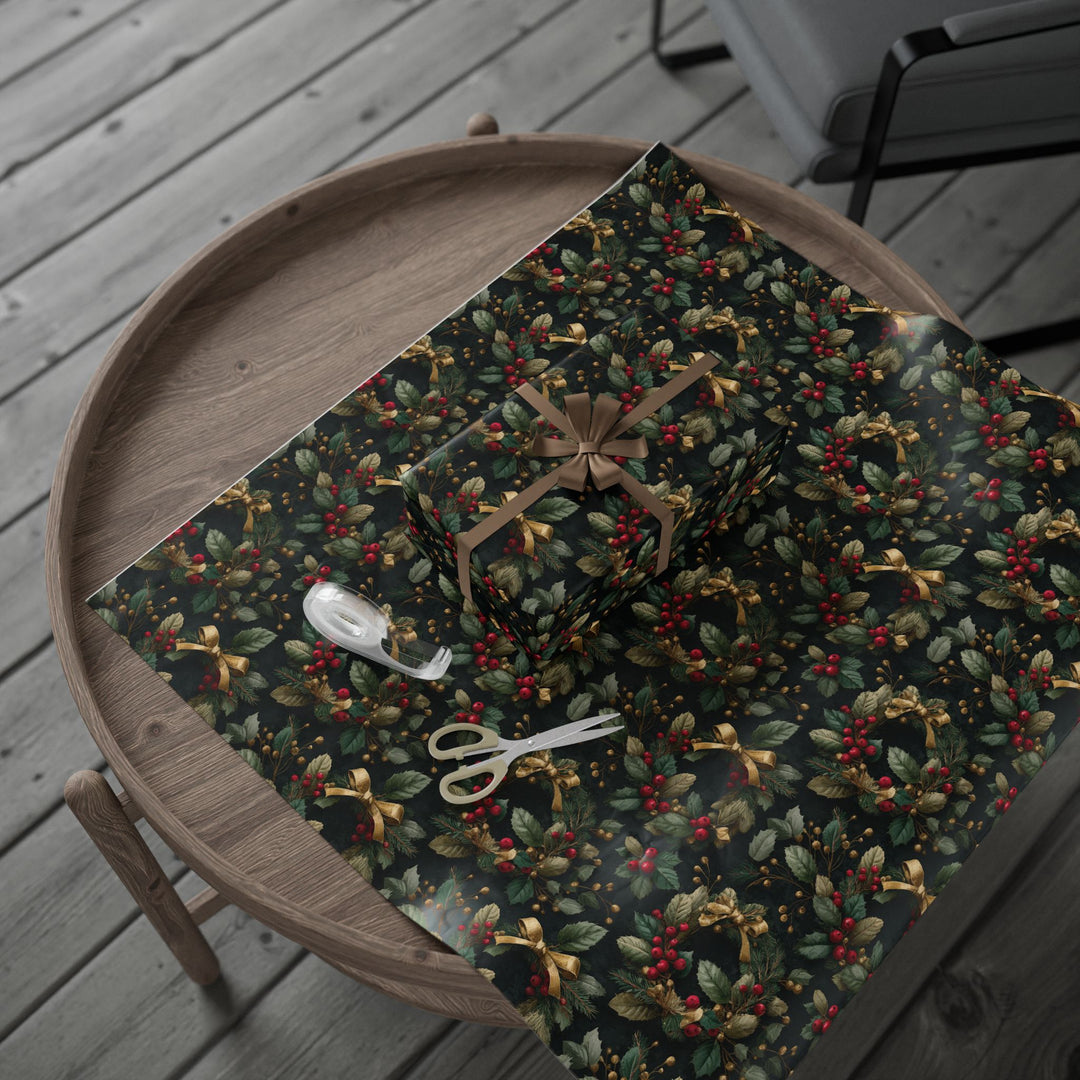 Holly Wrapping Paper