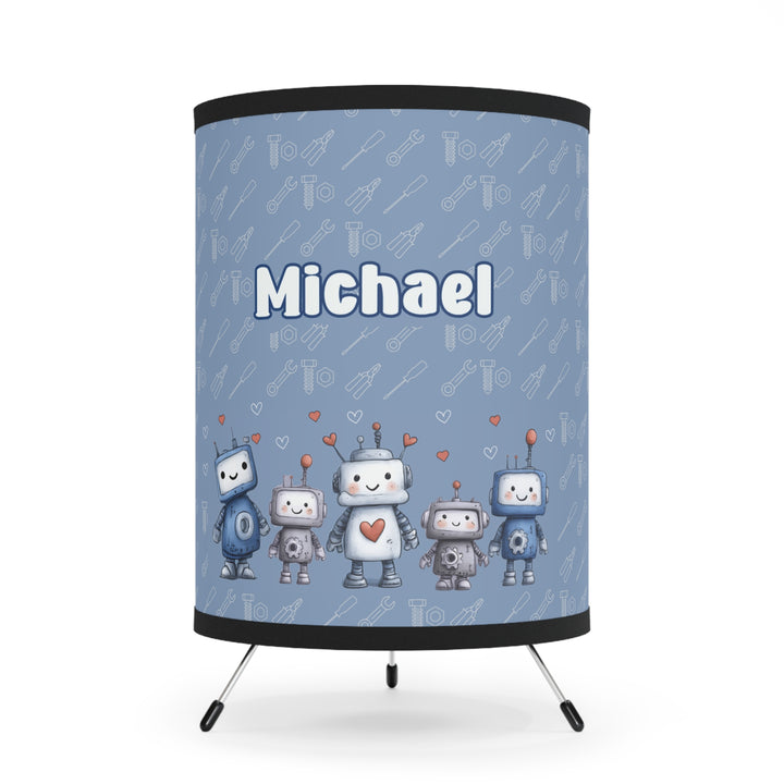 Blue Robot Lamp
