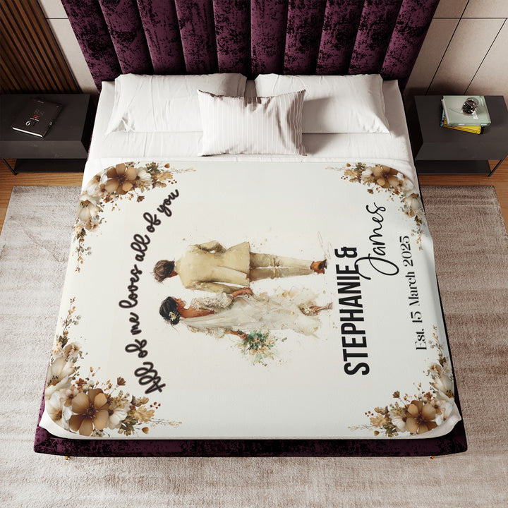 Personalized Boho Sherpa Blanket