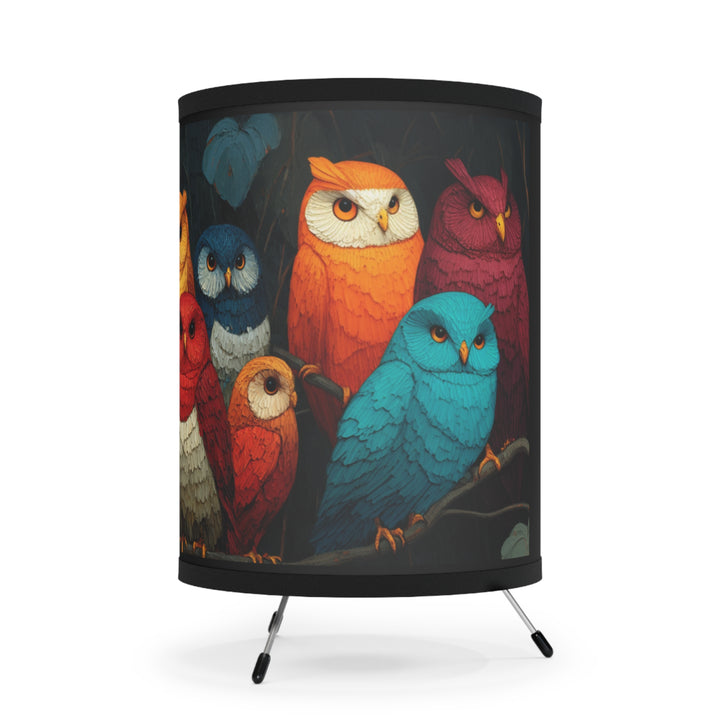 Colorful Owls Lamp