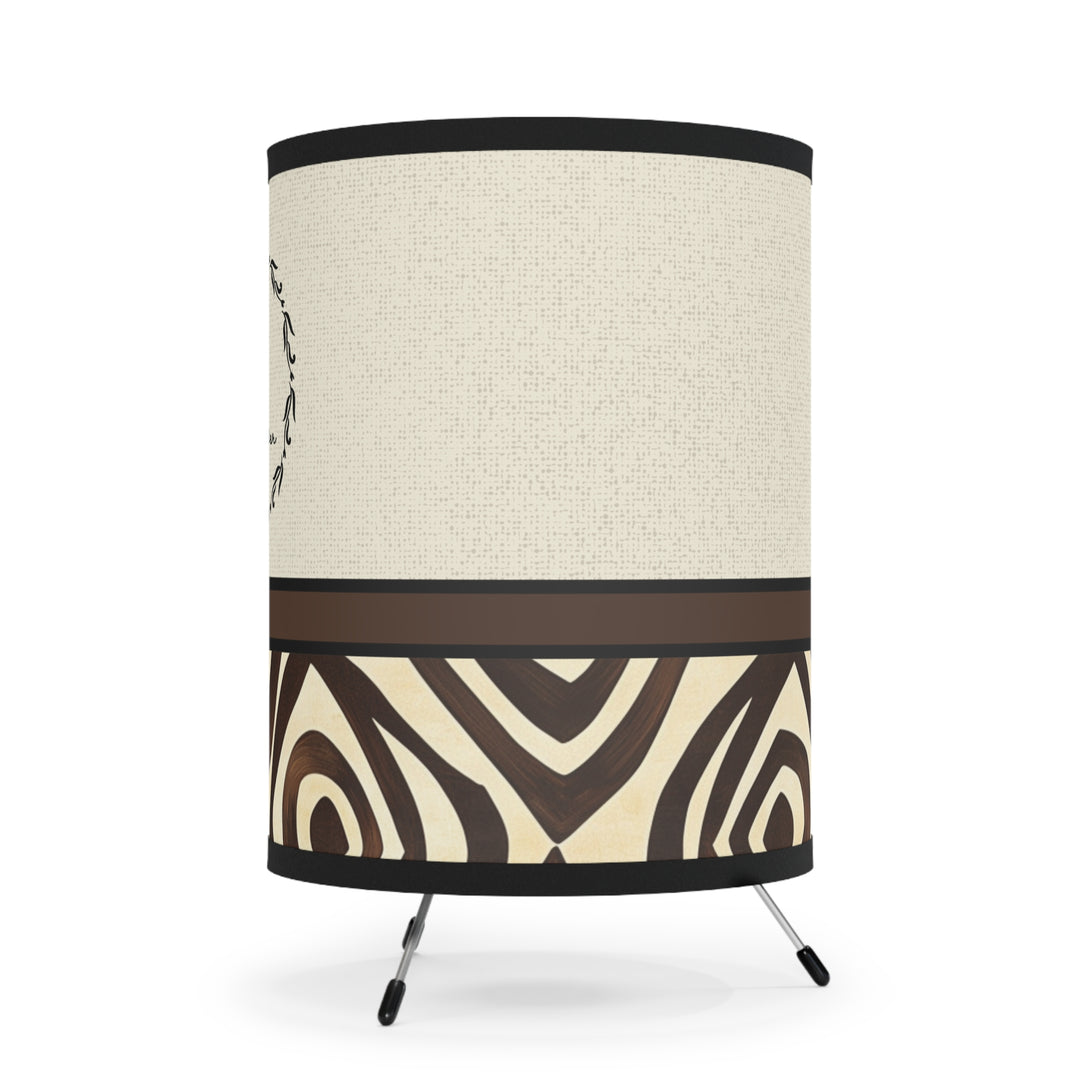Tribal Monogram Tripod Lamp