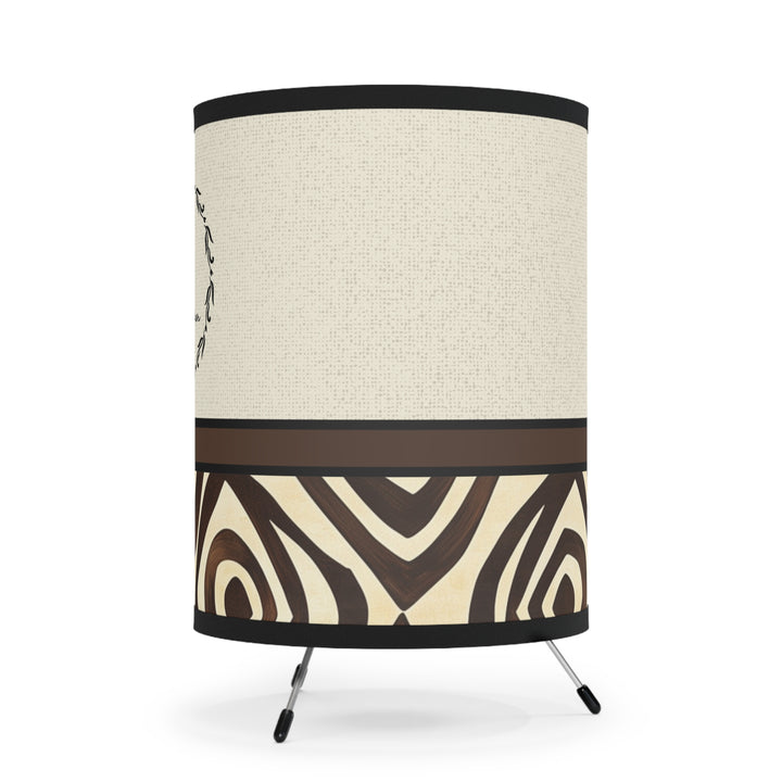 Tribal Monogram Tripod Lamp