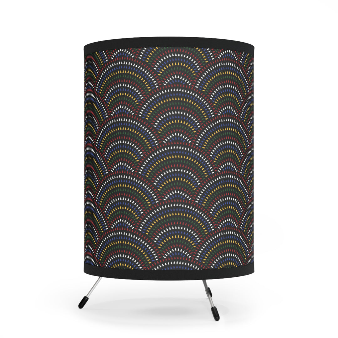Colorful Tribal Tripod Lamp