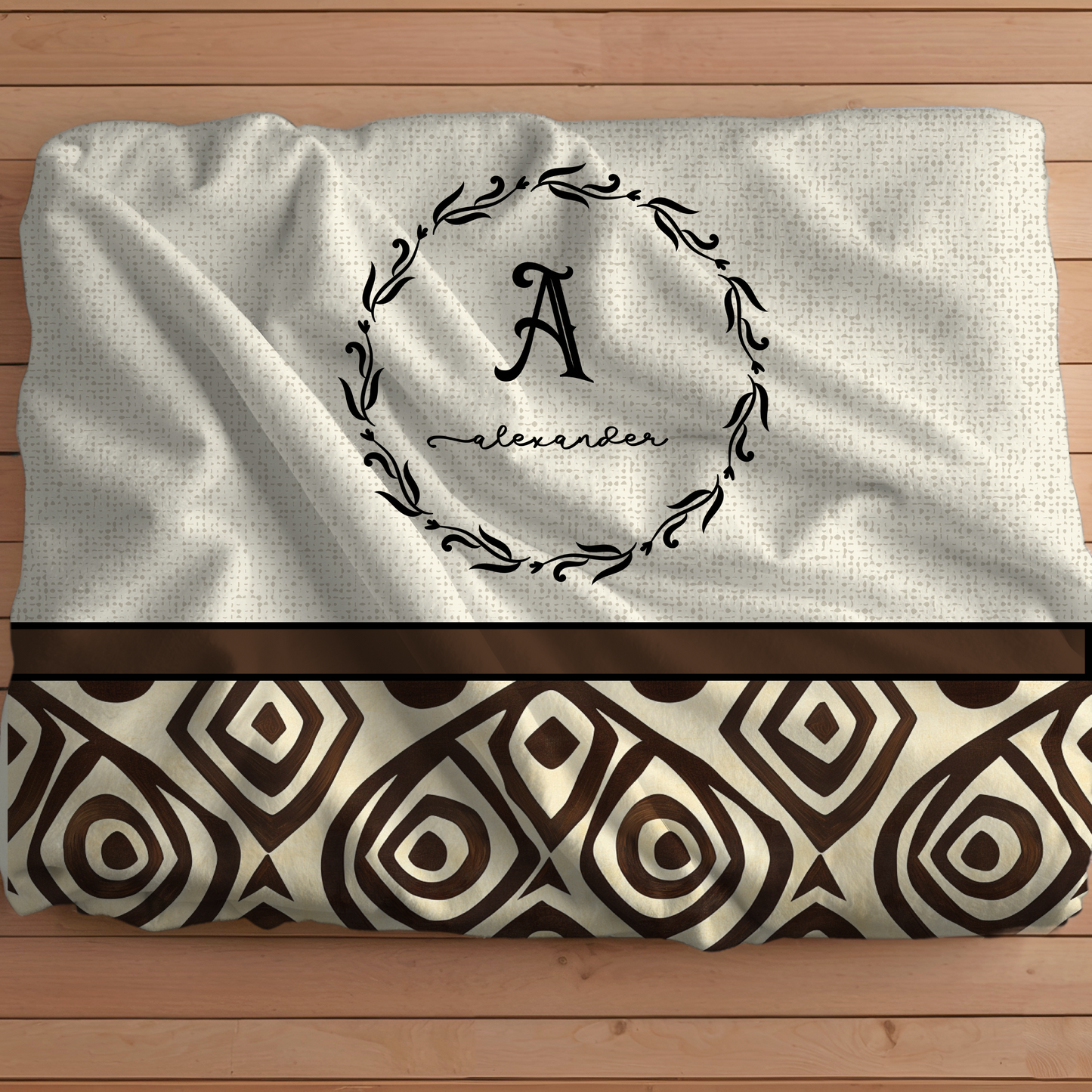 Monogram Minky Blanket