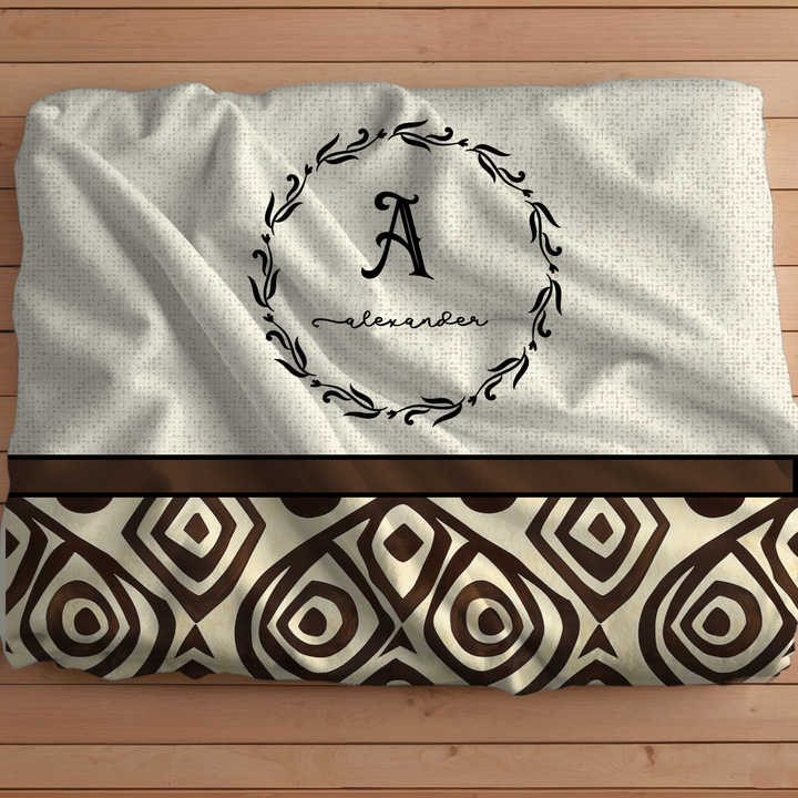 Tribal Monogram Blanket