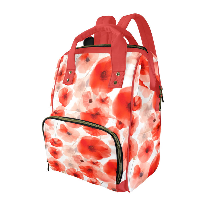Poppy Flower Diaper Bag