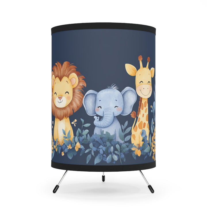Jungle Animal Nursery Tripod Lamp