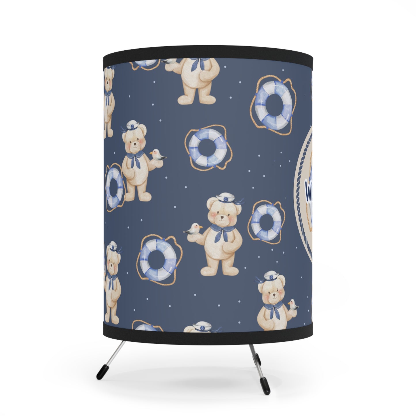 Teddy Bear Sailor Tripod Lamp