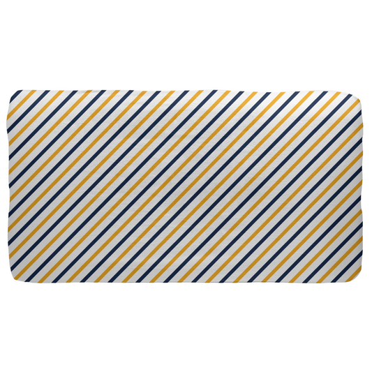 Striped Jersey Fitted Crib Sheet