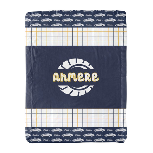 Race Car Minky Blanket