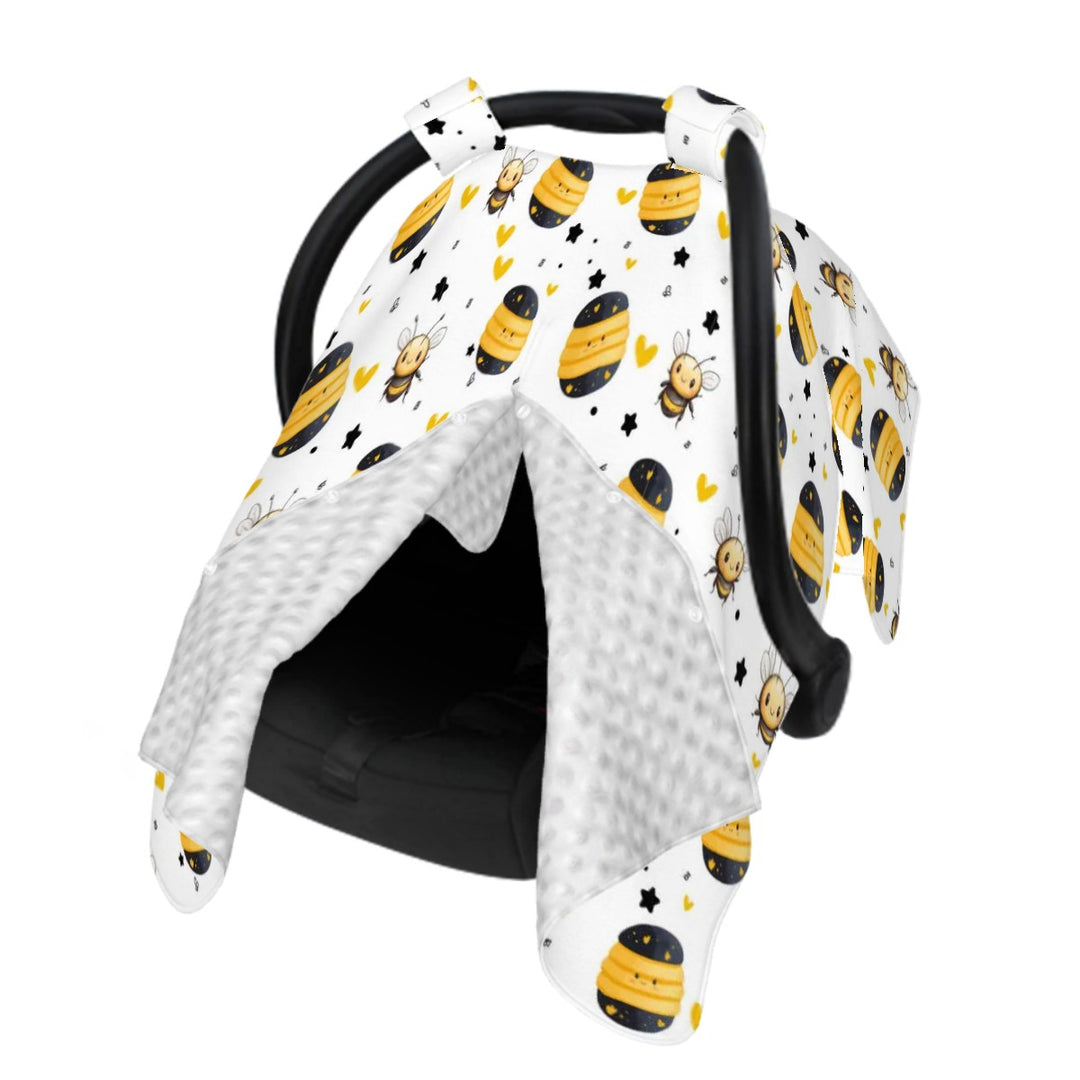 Honey Bee Baby Car Seat Cover