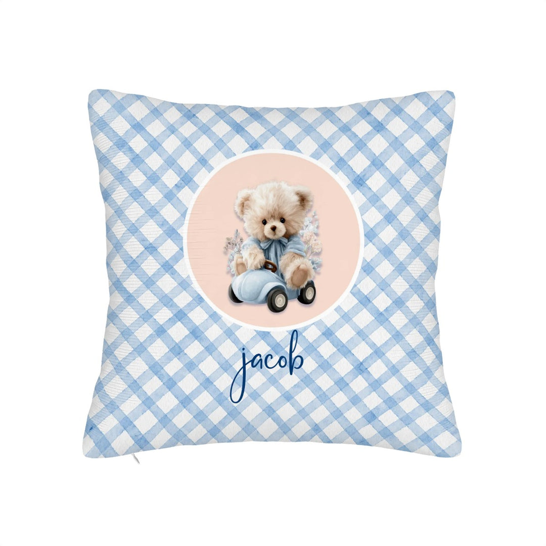 Teddy Bear Driver Throw Pillow Covers