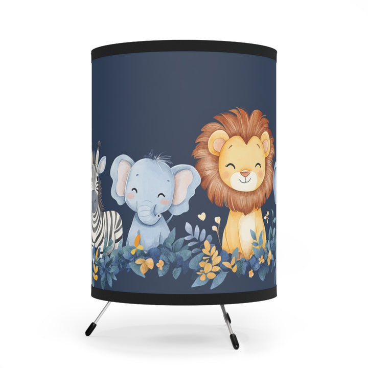 Jungle Animal Nursery Tripod Lamp