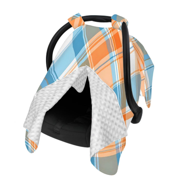 Orange and Teal Car Seat & Breastfeeding Cover