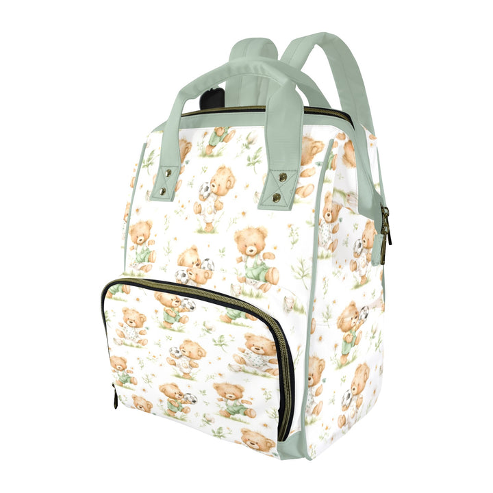 Bears Playing Soccer Diaper Bag