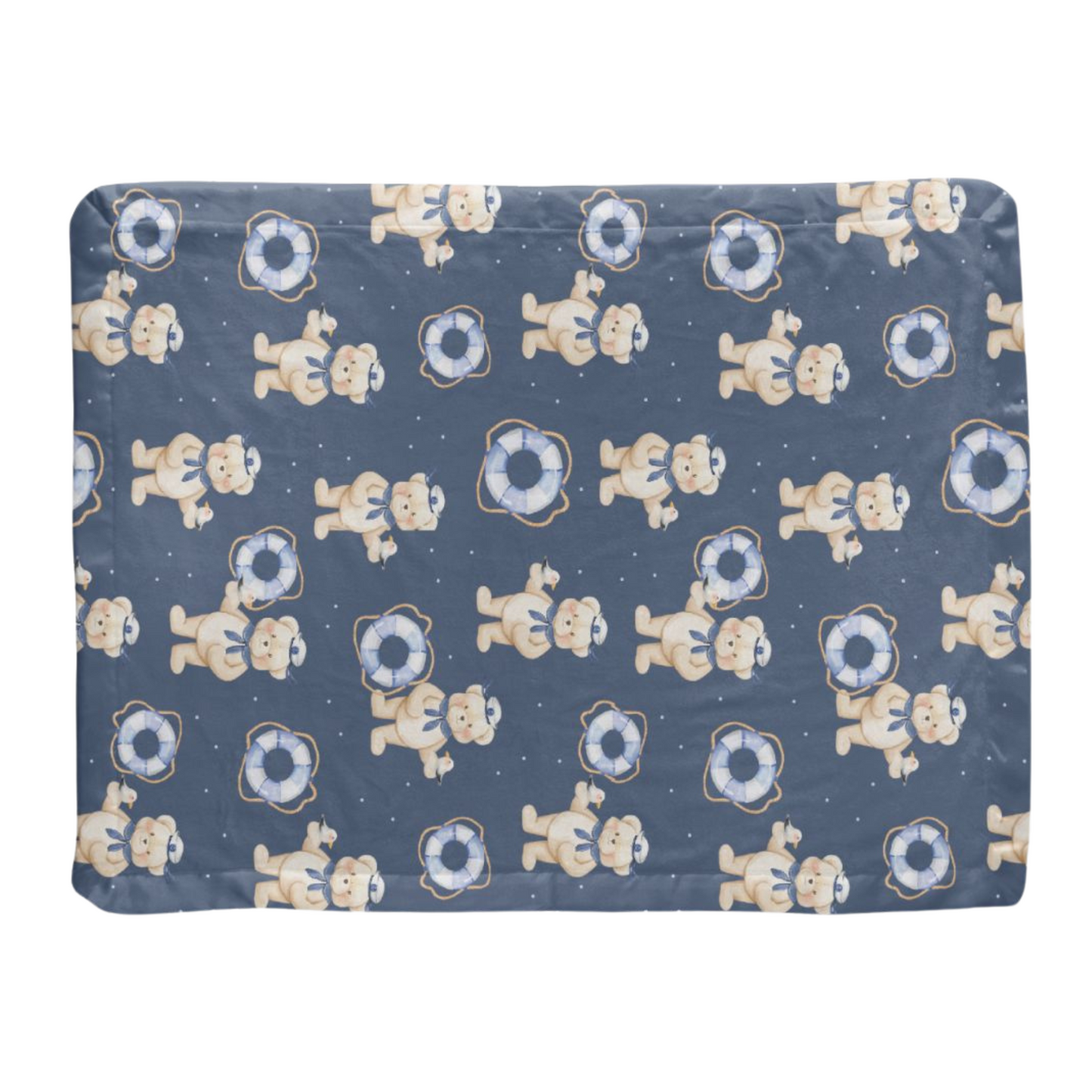 Teddy Bear Sailor Minky Blanket