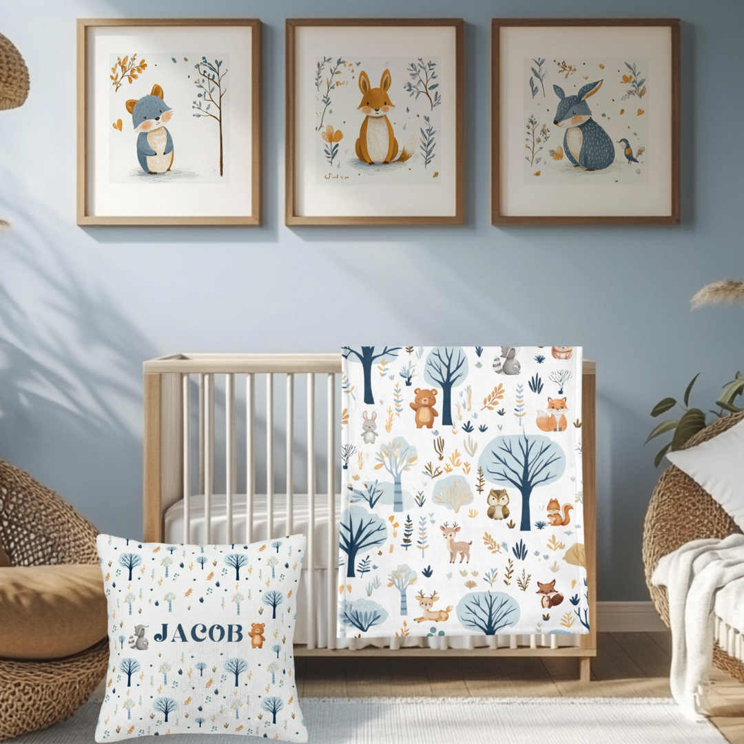 Woodland Animals Blanket