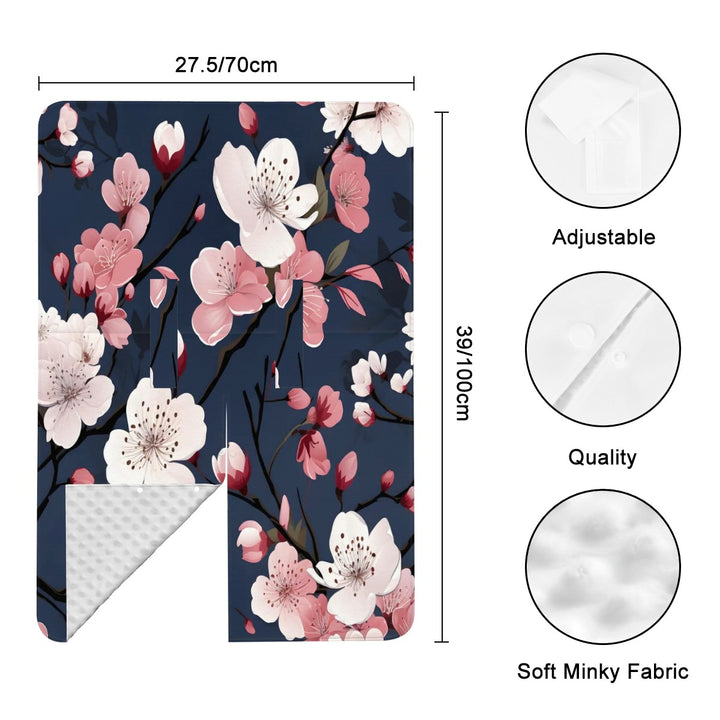 Blue Cherry Blossom Car Seat & Breastfeeding Cover
