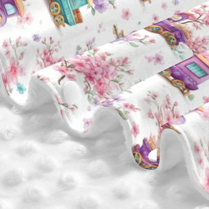 Whimsical Cuddle Train Baby Car Seat Cover