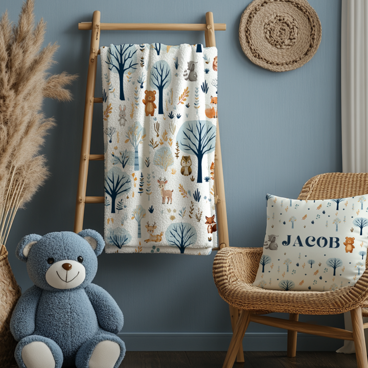 Woodland Animals Blanket