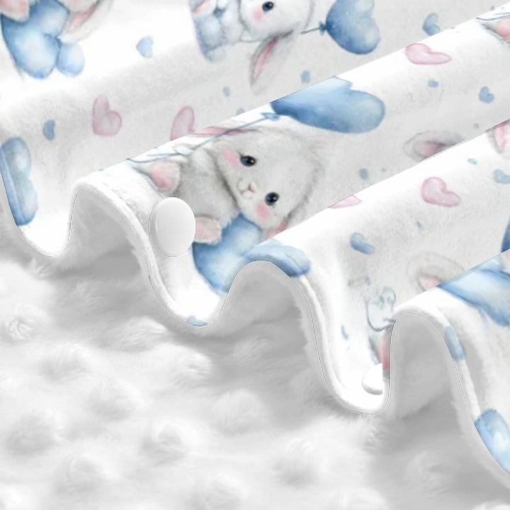 Rabbit and Balloons Car Seat Cover