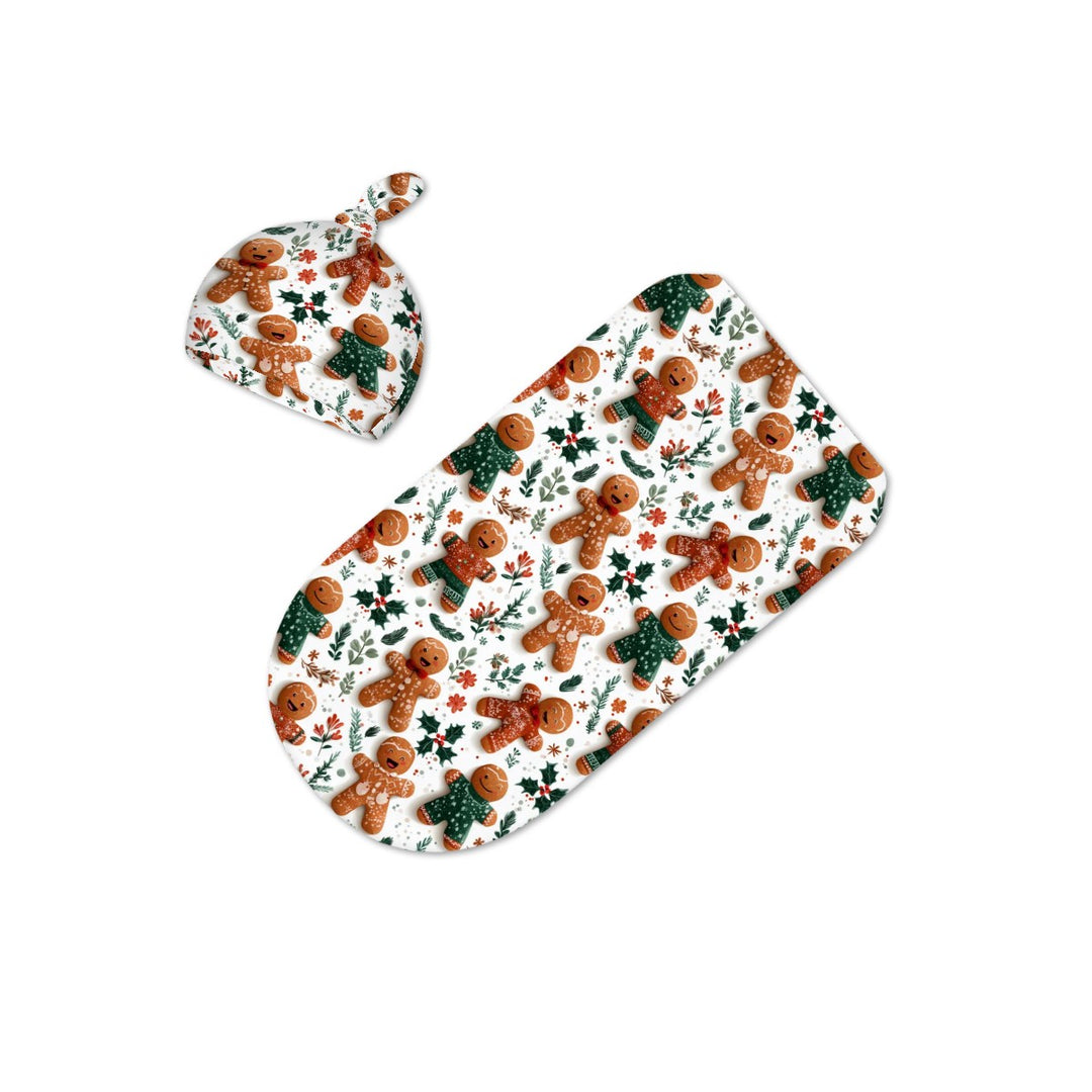 Gingerbread Cocoon Baby Swaddle Set