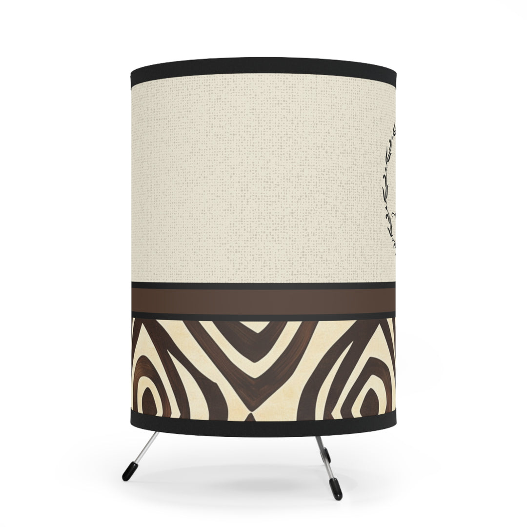Tribal Monogram Tripod Lamp
