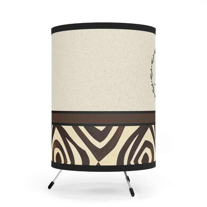 Tribal Monogram Tripod Lamp