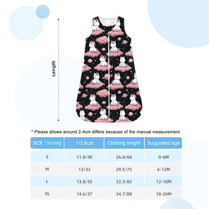 Unicorn Sleeveless Baby Sleep Sack