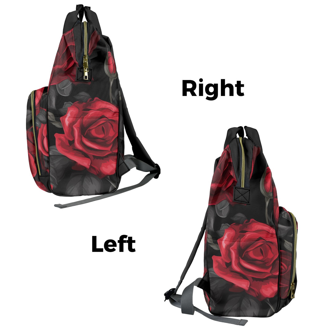 Red Rose Diaper Bag
