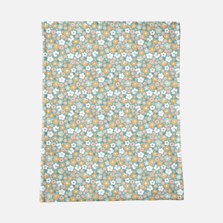 Green Boho Minky Blanket