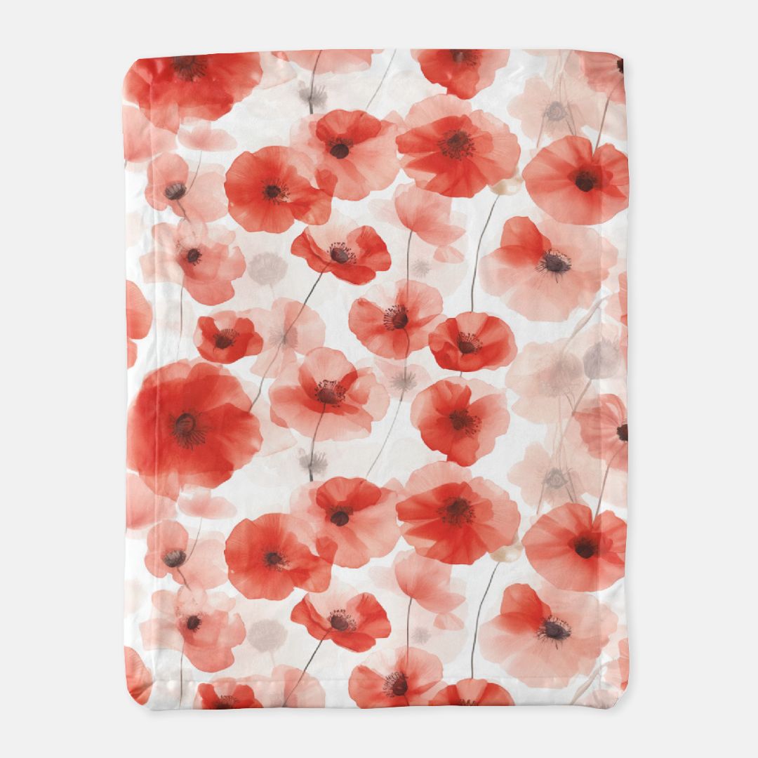 Poppy Flower Blanket