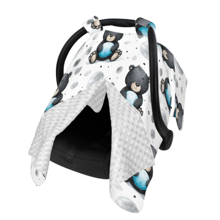 Black Teddy Bear Car Seat Cover