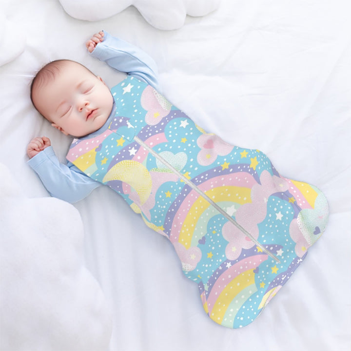 Whimsical Rainbows and Stars Sleeveless Baby Sleep Sack