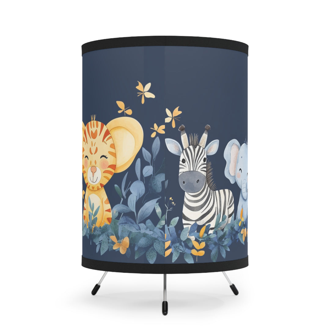 Jungle Animal Nursery Tripod Lamp