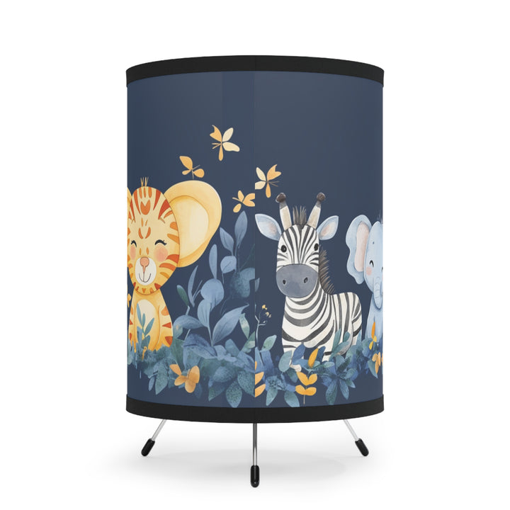 Jungle Animal Nursery Tripod Lamp