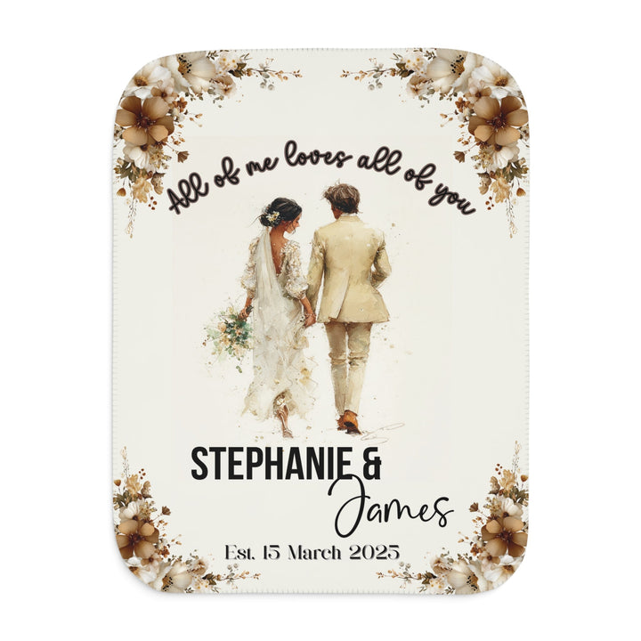 Personalized Boho Sherpa Blanket