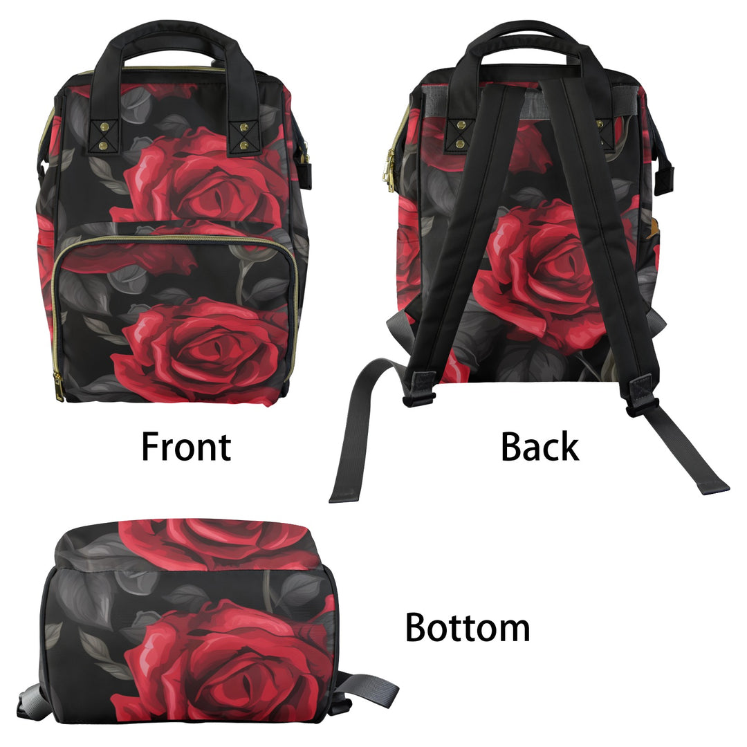 Red Rose Diaper Bag