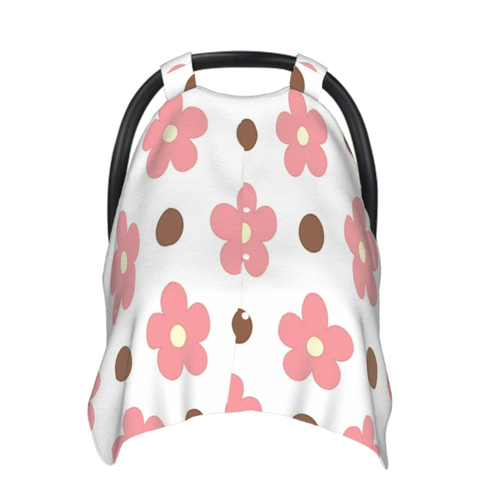 Pink Daisy Car Seat & Breastfeeding Cover