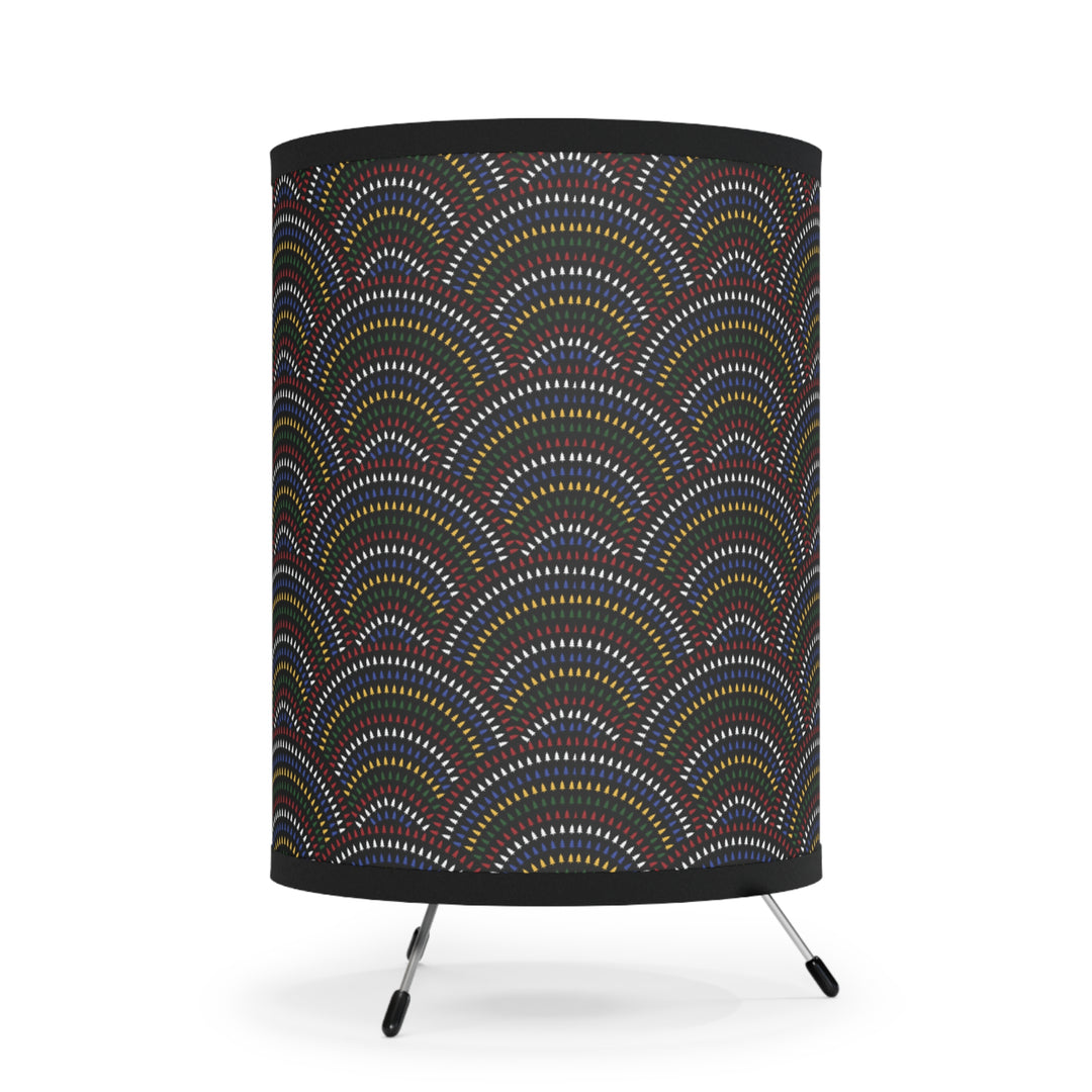 Colorful Tribal Tripod Lamp