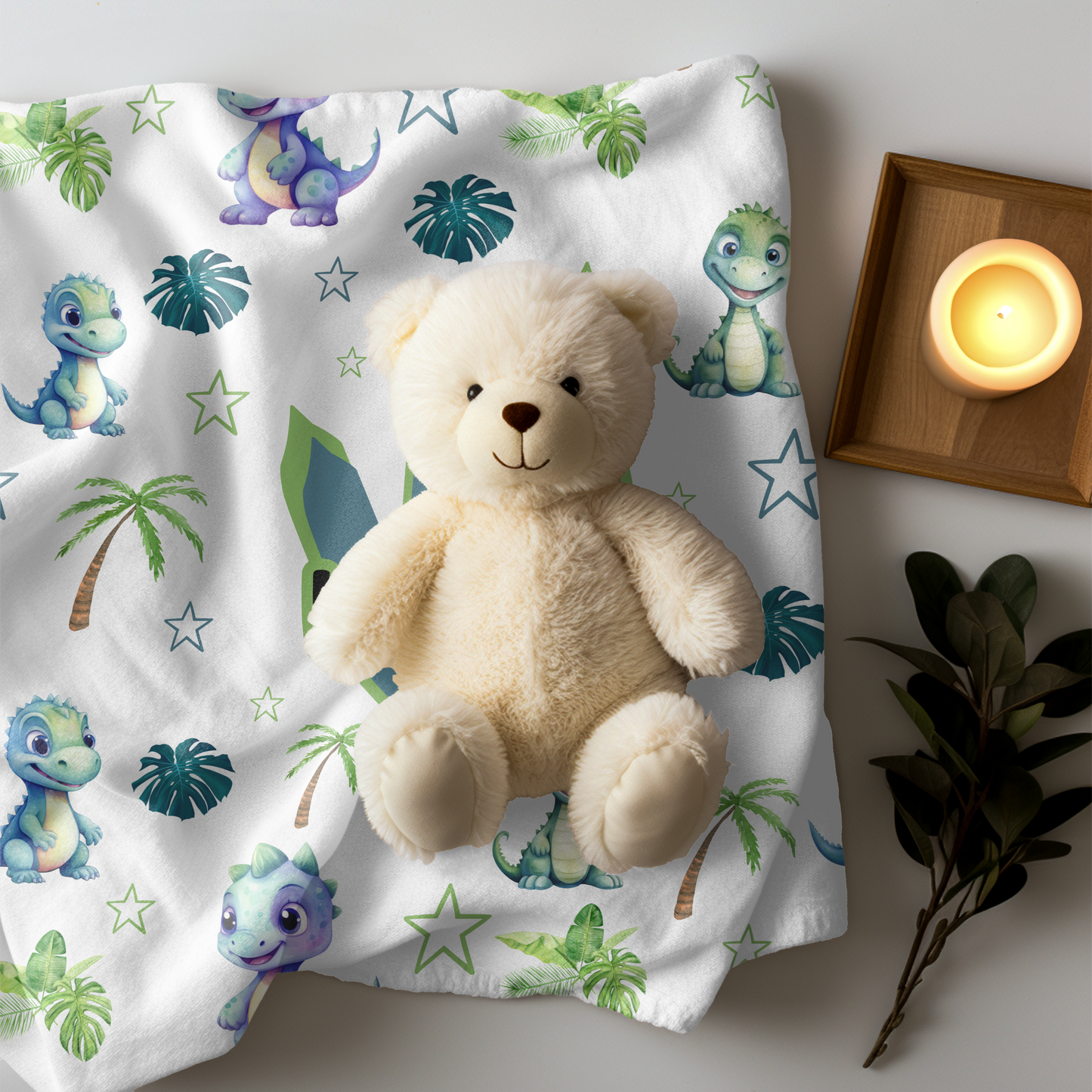 Dino and Friends Minky Blanket