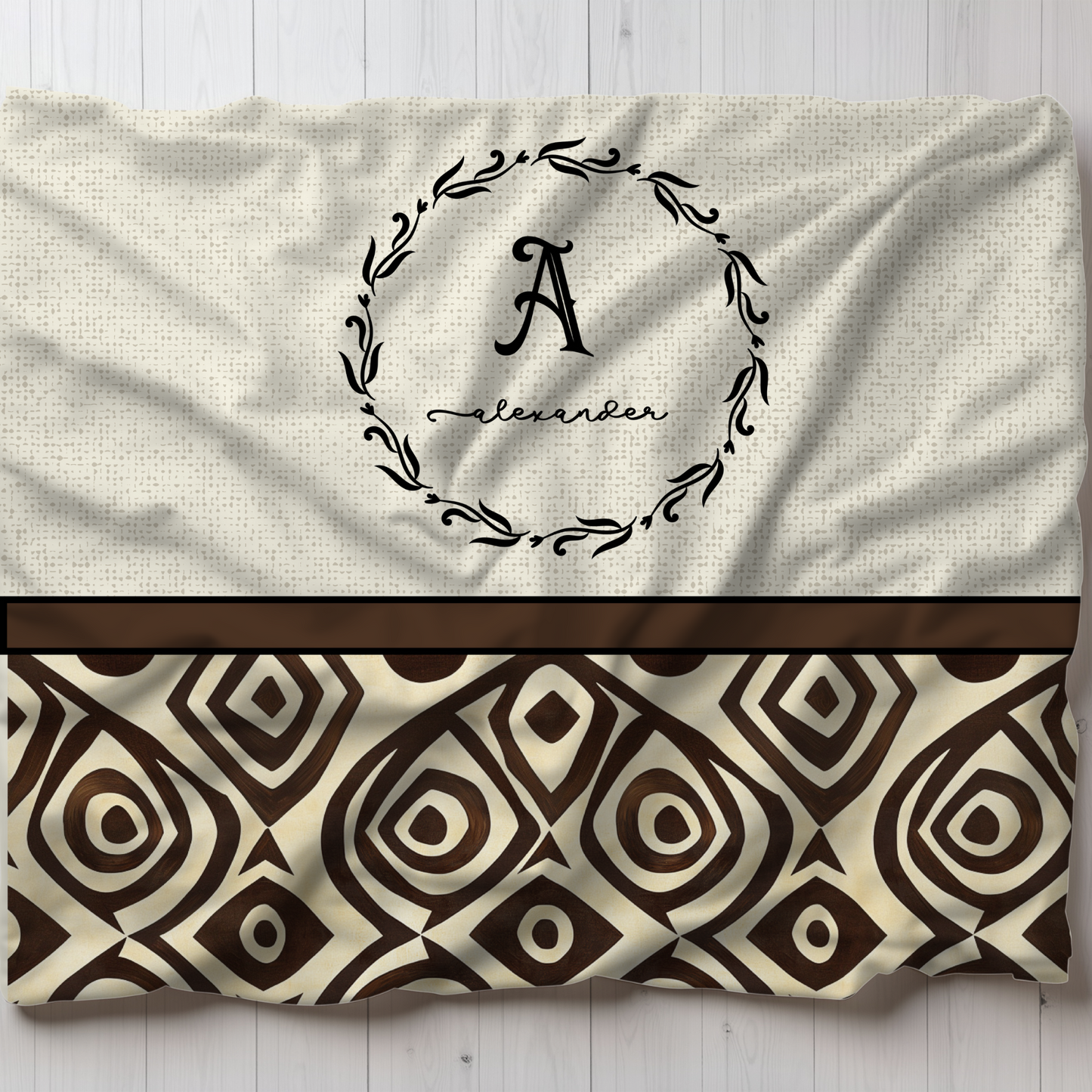 Monogram Fitted Crib Sheet